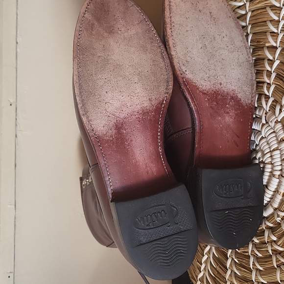 Justin Roper Brown Boots Wo's Size 6B Used - Picture 7 of 8